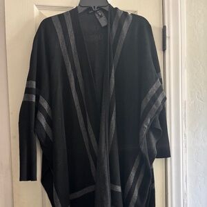 🖤 White House Black Market Open Front Long Cardigan – Size S (No Buttons)